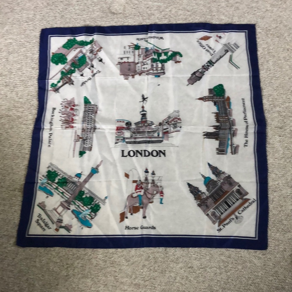 Vintage London Landmarks Scarf